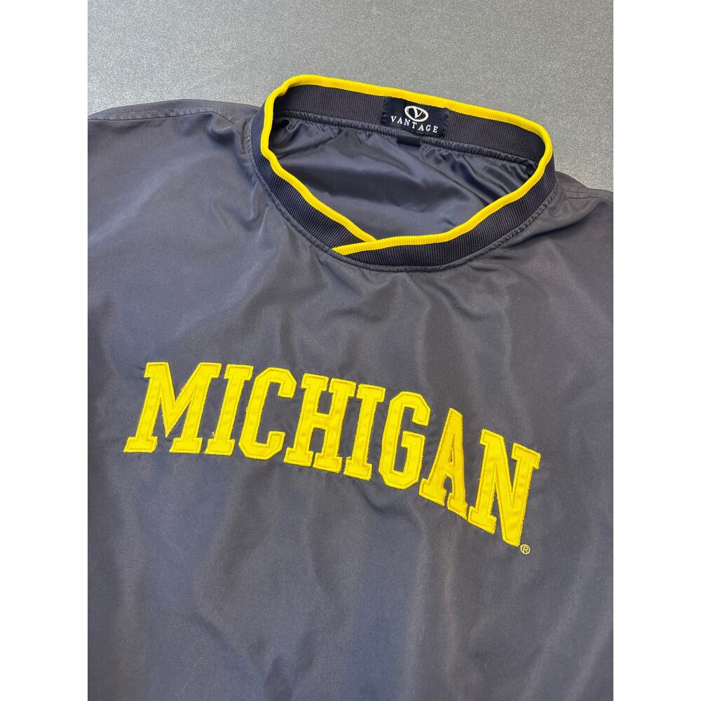 Vintage Michigan Windbreaker Pullover. Vantage Brand Mens XL - Great Condition - Picture 2 of 6